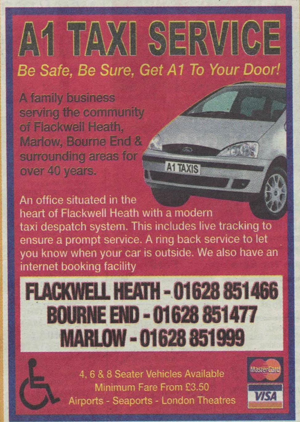 Advertising in the local paper - circa 2011