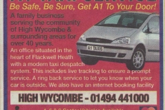 Advertising in the High Wycombe paper - circa 2011